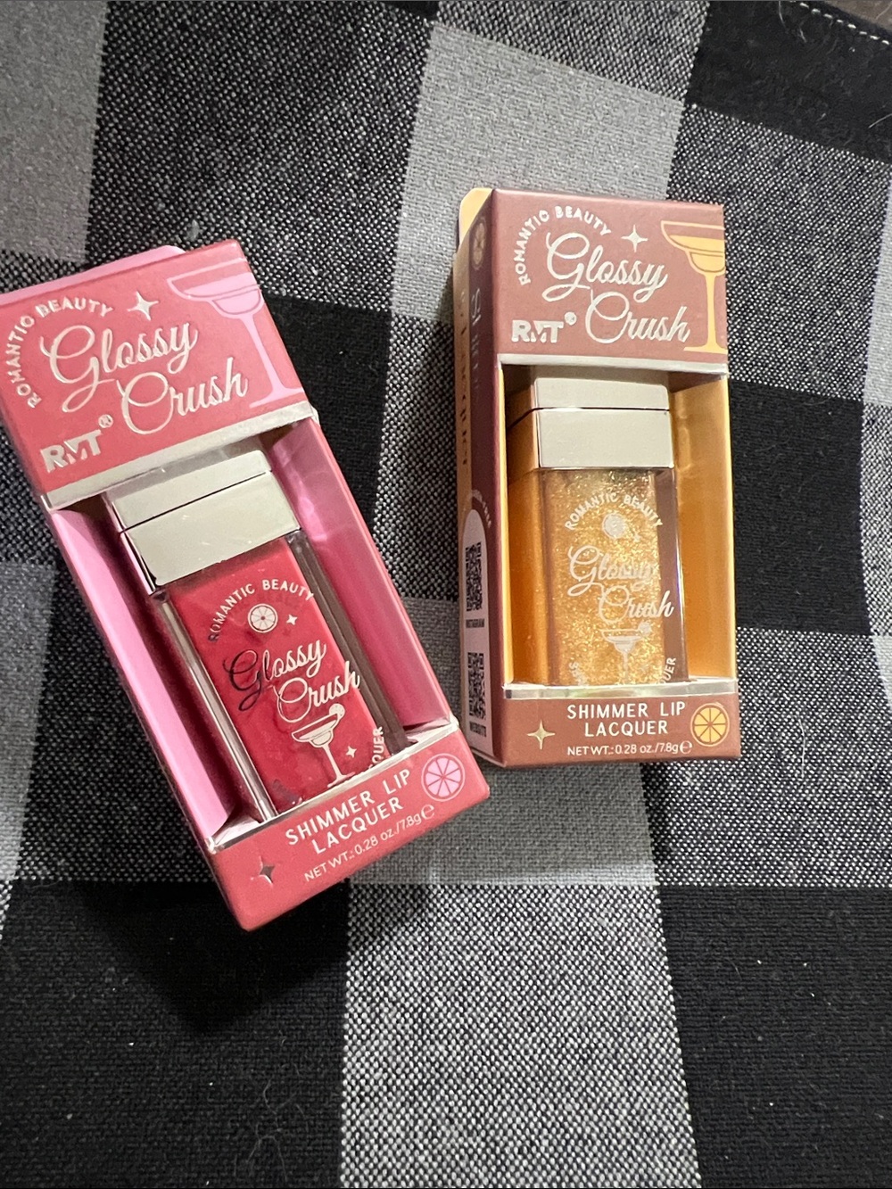 New RESELLER BUNDLE Glossy Crush Shimmer Lip Lacquer - Pink & Orange